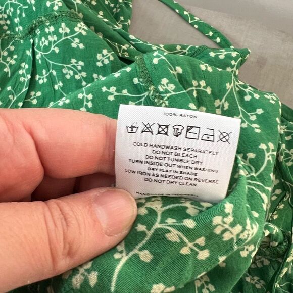 Faithfull the Brand Carmel Dress Violette Print Green size  8 - Picture 14 of 15